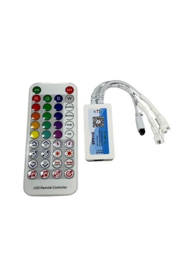 Ws2811-ws2812 Adreslenebilir Argb Pixel Led Kontrol Cihazı Sp611e Bluetooth Müzik Denetleyicisi Rastgele Renk