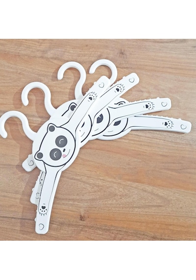 Gondol Çocuk Elbise Askısı Panda Desen 4 Lü G-228-p Diğer