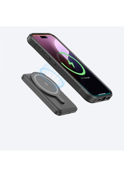 Apple iPhone 16 Pro Uyumlu Kılıf Magsafe Özellikli 1500d Aramid Fiber Amazingthing Titan Max Serisi Kapak Siyah
