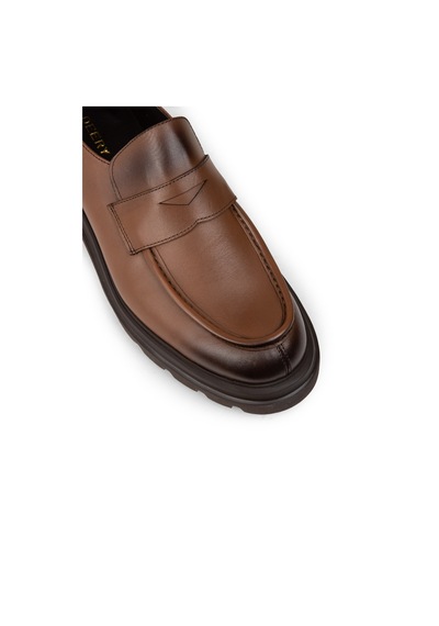 Deery Erkek Hakiki Deri Taba Renk Loafer Ayakkabı - 01980mtbae03 Taba