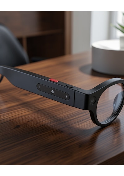 Kameralı Akıllı Gözlük Aı Görüntü Tanıma Bluetooth Dokunmatik Kontrol