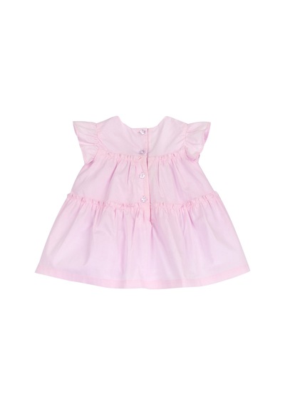 Chicco Kız Bebek Kısa Kollu Elbise 09101844000000 000011 Pembe