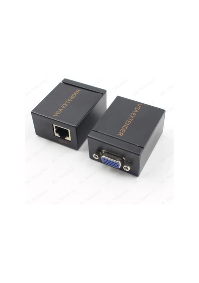 VGA Extender 60 Metre RJ45 Cat5e/Cat6 Ağ Kablosu VGA Uzatıcı