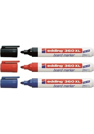 Ofisinn Edding 360 Xl Tahta Kalemi Siyah-Mavi-Kırmızı 3'Lü Paket