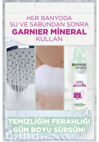Garnier Mineral Ultra Kuru Antiperspirant Kadın Deodorant 150 ML