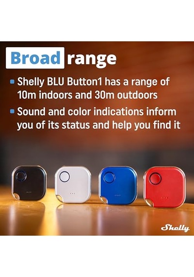 Blu Button1 Bluetooth Kontrollü Eylem Ve Sahne Etkinleştirme Düğmesi Mavi Ev Otomasyonu İos Android Uygulamas