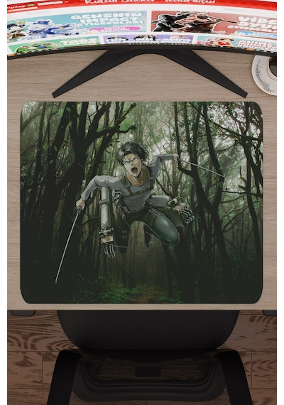 Levi Ackerman Anime V2 - 48x40 Xl Gaming Kauçuk Kaymaz Taban Mouse Pad Fare Altlığı