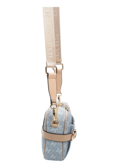 Silver & Polo Silver Polo Mavi - Ten Monogram Kadın Çapraz Çanta Sp1256