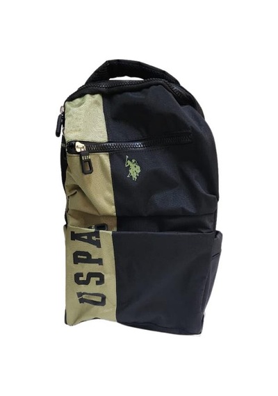 U.s. Polo Assn. Siyah - Yeşil Sırt Çantası Plçan23170