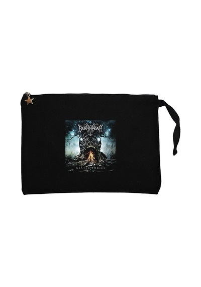 Borknagar Winter Thrice Siyah  Clutch Astarlı Cüzdan / El Çantası Siyah