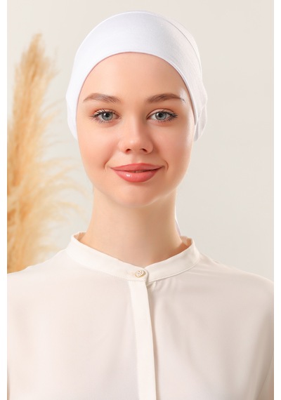 Melodi Scarf Tesettür Silikonlu Kaymaz Bone - Likralı Bağlamalı Bone - Sıkmayan Rahat Nefes Alan Kumaş Beyaz Melodi Scarf Tesettür Silikonlu Kaymaz Bone - Likralı Bağlamalı Bone - Sıkmayan Rahat Nefes Alan Kumaş Beyaz