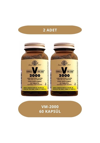 Solgar Vm 2000 Multi Vitamin 60 Tablet 2 Adet