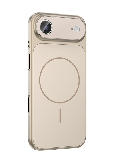 Apple Uyumlu iPhone 17 Air Kılıf Zore M-safe Şarj Özellikli Kamera Korumalı Formen Kapak Gri