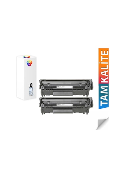 Plusprint Hp Laserjet 1010 Yazıcı Uyumlu 12a Toner 2'li Paket
