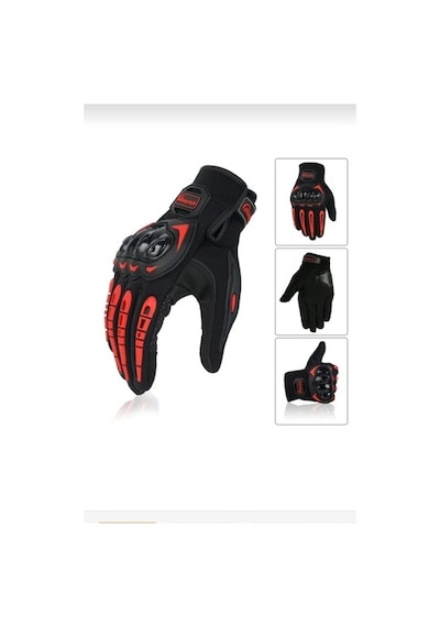Probiker Riding Biker Motosiklet Eldiveni Korumalı Parmak Okuyucu Motor El