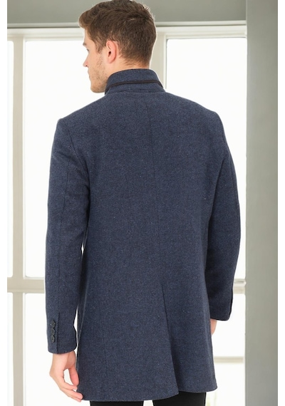 Plt9386 Dewberry Erkek Palto-diagonal Lacivert Diagonal Lacivert