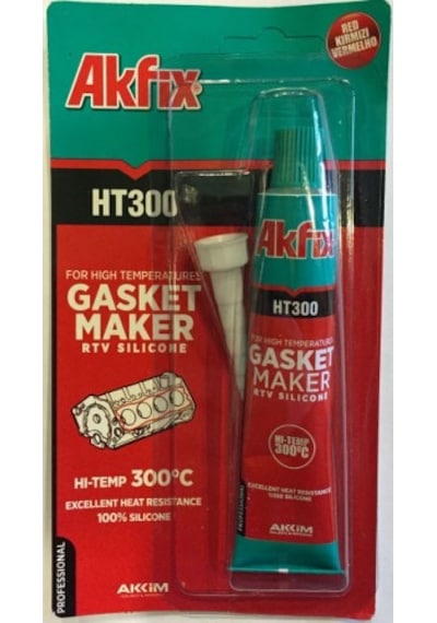 Akfix Ht300 Sıvı Conta Yüksek Isı Silikonu Kırmızı 50 Gr