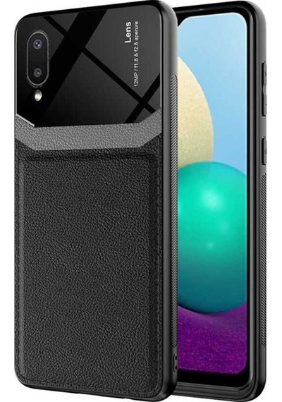 Galaxy A02 Kılıf Zore Emiks Kapak Siyah