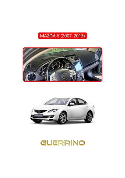 Mazda 6 2007-2013torpido Koruma Halısı Kırmızı Kenar
