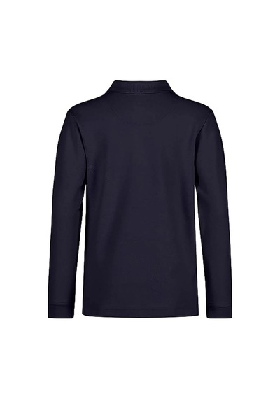 Tezzgelsin Erkek Çocuk Uzun Kol Polo Yaka Okul T-shirt Lacivert