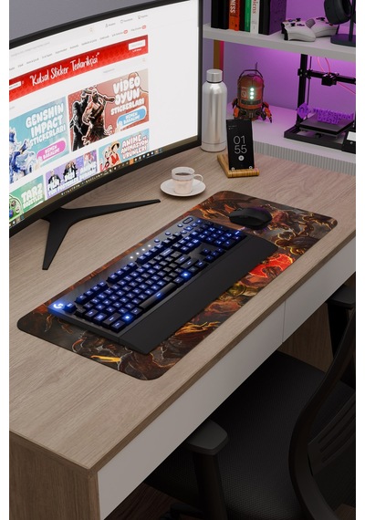 Doom Kaymaz Dikişli Kauçuk Oyuncu Mousepad V2 - 70x30 Xl Gaming Mouse Pad Fare Altlığı