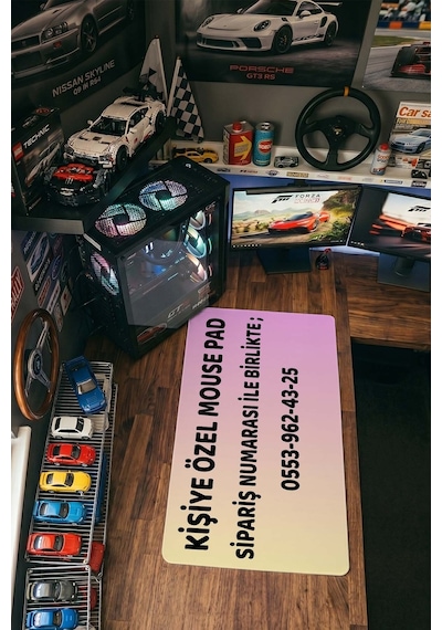 Kişiye Özel 30x70 Mouse Pad Fotoğraf Baskılı Xl Oyuncu Klavye Mousepad Kaymaz Masa Pedi Beyaz