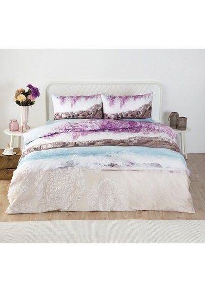 Özdilek Jacaranda Çift Kişilik Soft Life Saten Nevresim Takımı 42943 Lila