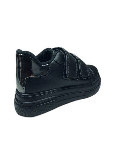 Ortopedikal 1087 Kız Çocuk Siyah Cırtlı Sneaker Spor Ayakkı Siyah