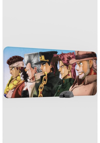 Jojo No Kimyou Na Bouken V1 - 90x40 Xxl Gaming Kauçuk Kaymaz Taban Mouse Pad Fare Altlığı