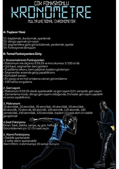 Voit 8990 Çok Fonksiyonlu Kronometre