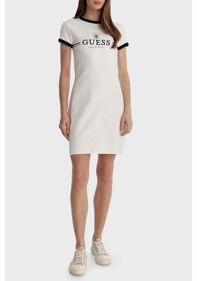 Guess Bayan Elbise V6gk05 K2988 G011 Beyaz BEYAZ