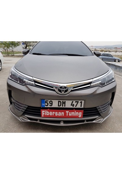 Toyota Corolla Uyumlu (2017...) Ön Tampon Lip ---fibersan Tuning