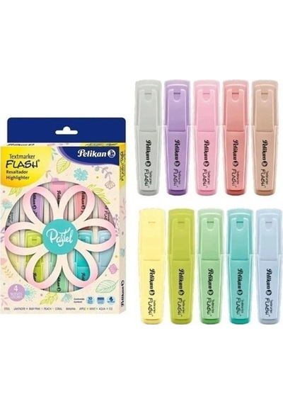 Signal Textmarker 10'lu Pastel Renkler Set 0