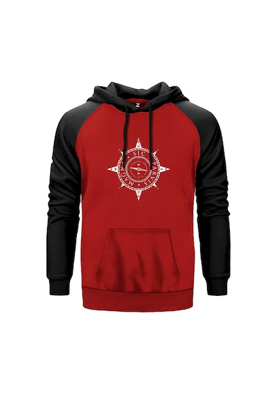 Uncharted 4 Adventure Kırmızı Renk Reglan Kol Sweatshirt Kırmızı