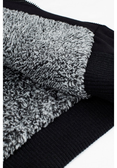 Buratti Içi Kürklü Kapüşonlu  Slim Fit Erkek Sweat 575708 Siyah