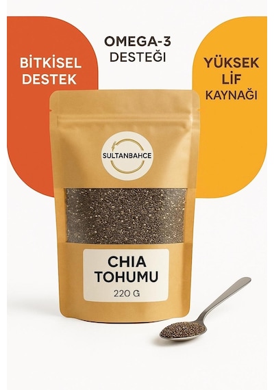 Sultanbahçe Chia Tohumu Glutensiz Diyet Vegan Çiya Tohumu Çiha Tohumu