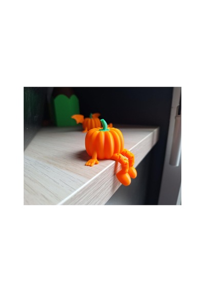 Muggle Design Oturan Bal Kabağı Oturan Pumpkin Dekoratif Halloween Cadılar Bayramı Dekor Aksesu Standart