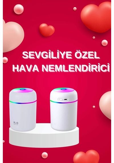 Mey İthalat Sevgiliye Led Işıklı Hava Nemlendirici Usb Şarjlı Sevgiliye Özel