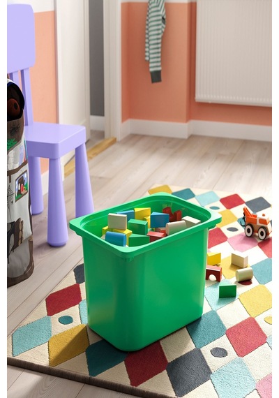 Ikea Parlak Yeşil Fonksiyonel Saklama Kutusu 42x30x23 Cm Oyuncak Düzenleyici Çocuk Odası