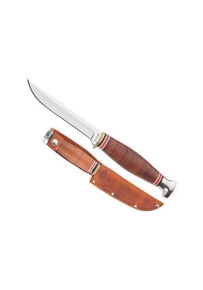 Ka-bar Little Finn Deri Kabza Outdoor Kamp Bıçağı Çok Renkli