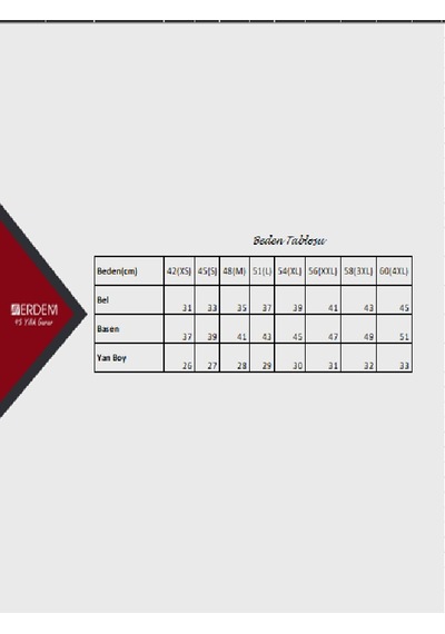 Erdem Siyah Pamuk Elastan Klasik Boxer 1445 Siyah