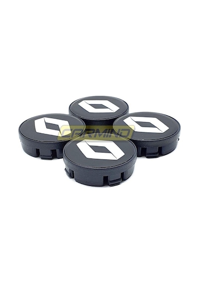 Renault Jant Göbek Arması Siyah 55-58Mm