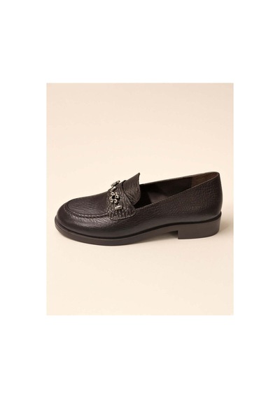 37brandshoes Koyu Mocha Dokulu Deri Mokasen Kahverengi Kahverengi