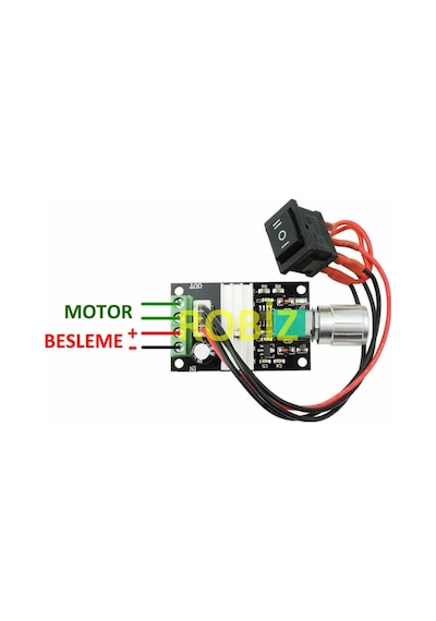 6v -28v 3a Dc Motor Sürücü Hız Kontrol Devresi -