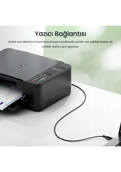 Usb A Printer Tarayıcı Yazıcı Data Kablosu 5 Metre