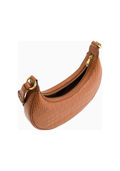 Jw Pei Carly Saddle Bag Vegan Deri Omuz Çantası Kahverengi