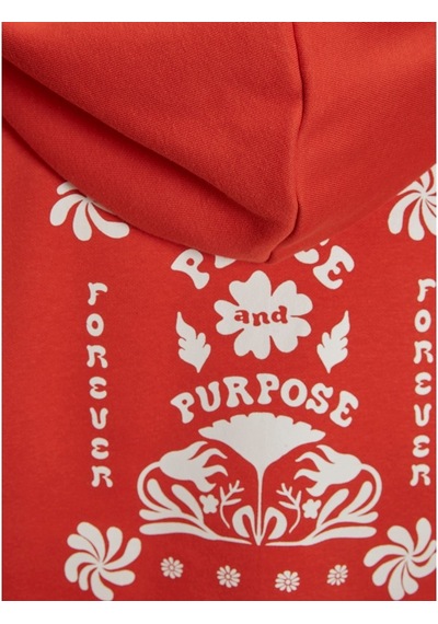 Jjxx Kapüşonlu Rahat Kesim Turuncu Kadın Sweatshirt 12241834 001