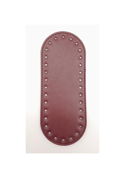 Angel Çanta Aksesuar Suni Deri Bordo 20X8 cm Oval Çanta Tabanı