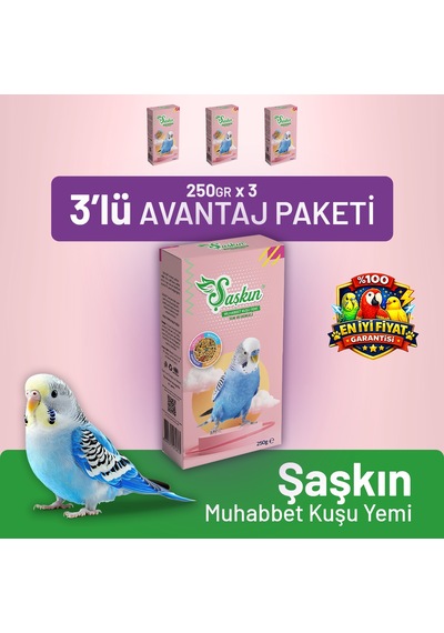 Şaşkın Muhabbet Kuşu Yemi 250 G - 3 Adet 250 G