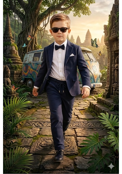 Baby Kids Colors Flamlı Keten Salaş Ceketli Takım Elbise/gömlek Pantolon Ceket Papyon Ay Grubu Zıbınlı Lacivert Baby Kids Colors Flamlı Keten Salaş Ceketli Takım Elbise/gömlek Pantolon Ceket Papyon Ay Grubu Zıbınlı Lacivert